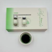 Kit de Microdermabrasion Professionnel 7 Pièces : Solution en Poudre de Spicules Liquides (60% Éponge d'Algues Vertes) pour un Peeling Beauté et Soins de la Peau