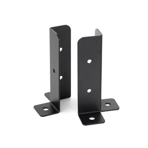 Nhiệm Vụ Nặng Nề Màu Đen Kim Loại Góc Bài Chân Đế Cho Ngoài Trời Bằng Gỗ Pergola Hàng Rào Hỗ Trợ Sàn Neo Sắt Góc Tăng Cường Khung - Product Image 2