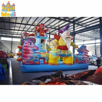 WODI Château Gonflable Commercial Classique en PVC de 0,55 mm, Combo de Château Gonflable Commercial pour Enfants et Adultes, OEM Disponible