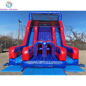 Memanjat tebing tiup PVC populer secara komersial dan seluncur untuk orang dewasa terburu-buru petualangan - Product Image 2