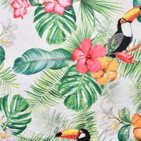 Tela de Punto Elástica y Transpirable de Seda de Leche 100D con Estampado Floral Digital Personalizado para Ropa Interior de Niños y Niñas