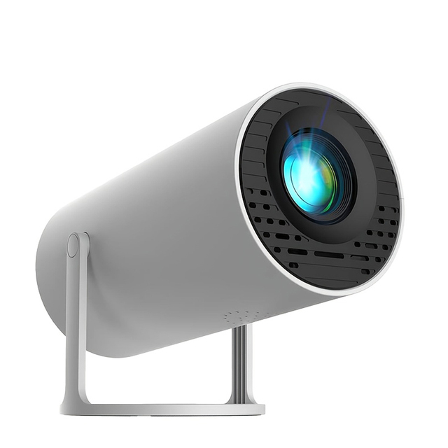 MINI Portable Projector LED Projector with USB, 720P ,Remote Control Indoor/Outdoor Movie Projector HY300Mini/White