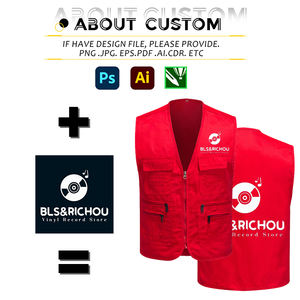 カスタムマルチポケット広告シャツ防水安全作業服ジャーナリストベストロゴ付き卸売ボランティアベスト - Product Image 3