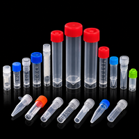 Tube cryogénique à bouchon à vis 0,5 ml 1,5 ml 2 ml 5 ml 10 ml en PP pour stockage d'échantillons en laboratoire et congélation
