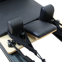 Reformer Pilates de Luxe Professionnel Durable en Aluminium Noir Entièrement Réglable pour Usage Commercial