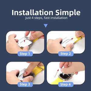 Protector de pantalla de vidrio templado para reloj inteligente IWatch <span class=keywords><strong>Apple</strong></span> <span class=keywords><strong>Watch</strong></span> Ultra <span class=keywords><strong>2</strong></span> 49mm Protector de pantalla de material híbrido con estampado de seda - Product Image 4