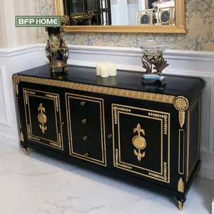 BFP Home Imported Hard Wood High End Series Luxurious Classic Style Carved Romance French Style Bedroom Furniture