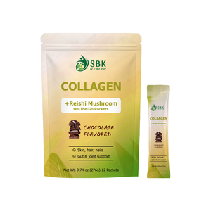 Colágeno en polvo con hongos Reishi para mejorar el estado de ánimo, en sobres portátiles, péptidos de colágeno, bajo en calorías, antienvejecimiento. - Product Image 1