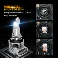 JG Super Bright Q10 Fanless 6000k H4 Led Ampoule de voiture H3 H11 9005 9006 880 H7 Ampoule de phare LED