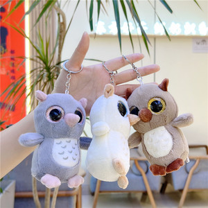 Bán Buôn Đồ chơi động vật sang trọng chất lượng cao, móc khóa cú thực tế, Mặt dây chuyền và phụ kiện, thích hợp cho máy búp bê - Product Image 2