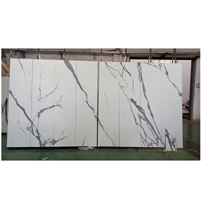 Panel con Recubrimiento UV de Alta Calidad Garantizado de Fábrica, Diseño de Mármol para Interiores, Azulejo Inteligente, Ladrillo de Pared de Piedra Fluida, Sin Cloruro de Polivinilo - Product Image 1