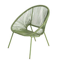 Chaise de patio en rotin légère pour l'extérieur, confortable et empilable, ensemble de mobilier de jardin avec table basse et table à manger
