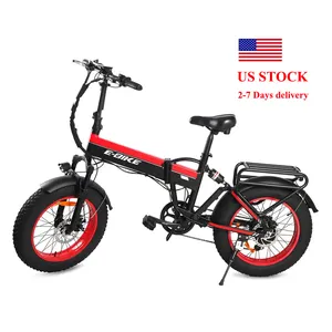 48v 750W Electric Bike Taiwan Ebike Full Suspension Fat Tire Folding Bike Electric Bicycle With Big LCD Display