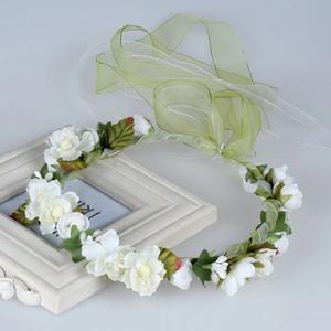 Nuovo fiore artificiale ghirlanda floreale Bouquet da sposa fascia per capelli matrimonio bambini ballo di fine anno capelli corona accessori - Product Image 5