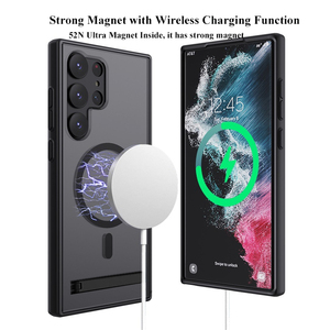 เคสโทรศัพท์แม่เหล็กพร้อมขาตั้งสำหรับ Samsung <span class=keywords><strong>Galaxy</strong></span> S26 S25 S23 FE <span class=keywords><strong>S22</strong></span> S24 <span class=keywords><strong>Ultra</strong></span> Plus รุ่นใหม่ ปี 2026 พร้อมขาตั้งในตัว - Product Image 3