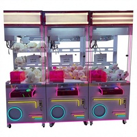 Funspace Machine à griffes pour peluches, machine à prix d'arcade à monnayeur, modèle OVNI à deux pattes, en métal et acrylique, 110/220V, résistant aux intempéries