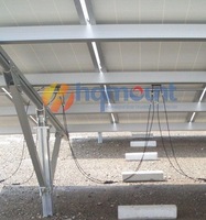 Structure de montage au sol solaire en acier C et acier U robuste, avec revêtement ZAM anti-corrosion de haute qualité pour environnements C1 à C5