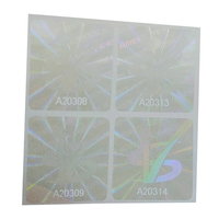 Adesivos Holográficos Transparentes Personalizados com Número de Série e Impressão ISO para Cartões de Identificação e Logotipos de Instalações - Crie Seu Próprio Adesivo Holográfico Transparente