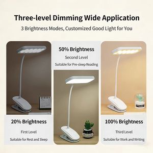 <span class=keywords><strong>Lampe</strong></span> <span class=keywords><strong>de</strong></span> bureau LED <span class=keywords><strong>rechargeable</strong></span> <span class=keywords><strong>à</strong></span> clipser 2026 pour l'étude, <span class=keywords><strong>lampe</strong></span> <span class=keywords><strong>de</strong></span> <span class=keywords><strong>lecture</strong></span> <span class=keywords><strong>de</strong></span> chevet pour enfants - Product Image 2
