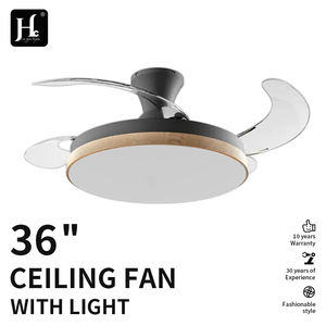 Ventilateur de plafond électrique invisible de style nordique de 42 pouces, 3 pales, luminaire suspendu chic pour chambre, salle à manger, salon, décoration intérieure - Product Image 2