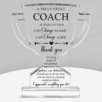 Trophée personnalisé en acrylique avec impression UV, récompense portable pour Employé du Mois
