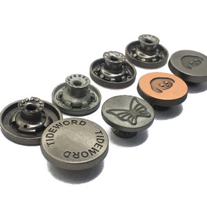 Nuevos Remaches de Metal Plateados de Marca Red <span class=keywords><strong>Revit</strong></span> Zamak para Chaquetas, Remaches de Hierro Personalizados para Jeans - Product Image 6