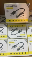 Adaptateur USB 2-en-1 Type-C + Micro, compatible avec les téléphones mobiles à interface Micro USB et Type-C, fonctions OTG pour tablettes