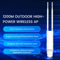 Routeur AP Wi-Fi extérieur AC1200 double bande 2.4G 5G étanche IP67 avec antennes détachables, prend en charge le mode répéteur AP
