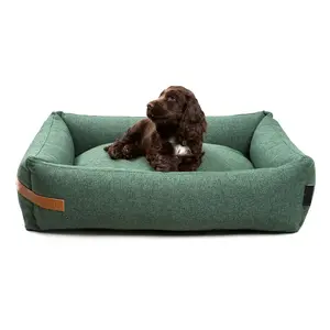 Puppy Boucle Cooling Pet Beds Custom Soft Warm Machine Washable Dog Bed Sofa Luxury Memory Foam Large Dog Orthopedic Dog Bed