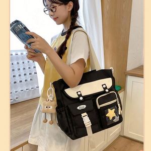 Bolsa de Lona Estilo Casual para Estudiantes, Gran Capacidad, con Múltiples Bolsillos, para la Escuela - Product Image 2