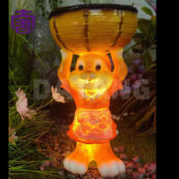 Lumière décorative extérieure motif lapin et pot de fleurs pour la décoration paysagère des parcs et l'éclairage des jardins IP65