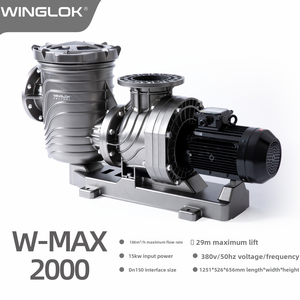 ปั๊มสระว่ายน้ำ FYL W-MAX750 3 แรงม้า ปรับความเร็วได้ 3 ระดับ ประสิทธิภาพสูง แบบดูดน้ำเองได้ โครงสร้างโลหะและพลาสติก ใช้ไฟ AC 380V - Product Image 4