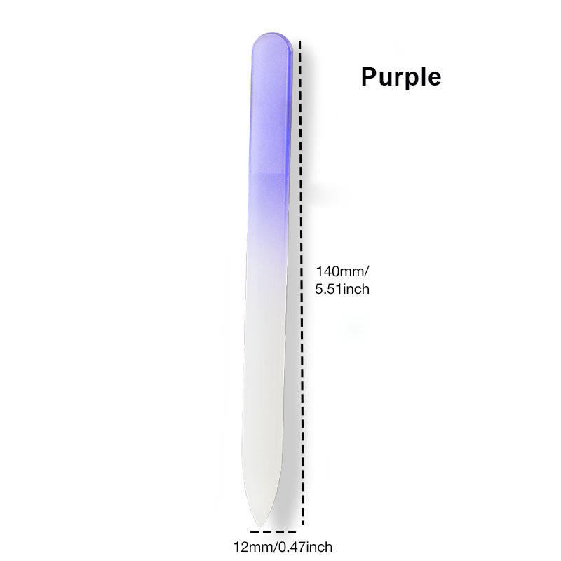 Purple Glass Nail File