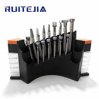 Kit d'outils de réparation de lunettes pour opticiens, comprenant 9 pinces à lunettes, 6 tournevis et 1 support d'organisation d'outils