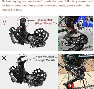 <span class=keywords><strong>Desviador</strong></span> <span class=keywords><strong>trasero</strong></span>, <span class=keywords><strong>desviador</strong></span> de bicicleta de torneo de 6/7 velocidades para bicicleta de montaña, montaje directo - Product Image 6