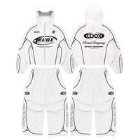 Ensemble veste et pantalon coupe-vent pour homme, léger, respirant, imprimé personnalisé, survêtement de sport, décontracté, course en plein air