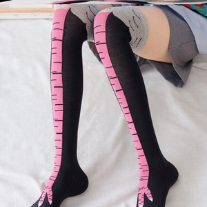Chaussettes fantaisie amusantes à motif de dinde et d'autruche, chaussettes de Noël et de Thanksgiving, chaussettes originales à motif de pattes de poulet pour femmes - Product Image 4