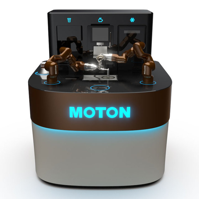 Outdoor Business Commercial Smart Robotic Coffee Kiosk Vending Machine 150-200 Capacity Latte Art Printing Thermoelectric
