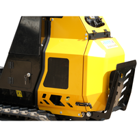 Dumper sur chenilles léger de 0,8 tonne avec levage hydraulique pour travaux agricoles et de construction