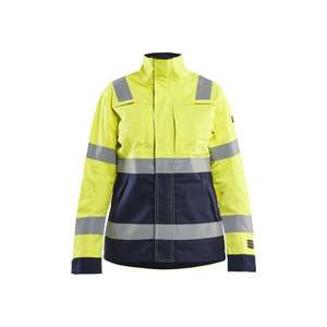 BLAKLADER - 409115143389XL Veste haute visibilité femme Jaune/Bleu marine-WORKWEAR RÉSISTANT AUX FLAMMES EAN 7330509843000 - Product Image 1