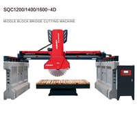 Machine de découpe de pont de marbre de bloc de pierre de granit moyen infrarouge lourd SQC1200-4D
