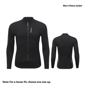 Wholesale Full Zip Fleece Lined Cycling Jersey Thermal Warm Long Sleeve Top with Cold Weather for Men <b>Road</b> MTB Outdoor Cycling - Product Image 3