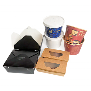 <span class=keywords><strong>Caja</strong></span> de Papel Kraft para Alimentos, Redonda o Rectangular, Desechable, Ecológica, con Ventana de PVC, Personalizable con Logotipo, para Llevar - Product Image 2