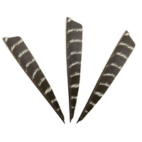 PG1ARCHERY 50 pièces 4 \ "bouclier droit plume de dinde tir à l'arc flèche bricolage empennage pour accessoire de chasse à l'arc traditionnel tir