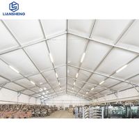 Grande tente gonflable de mariage en pvc blanc clair, tente d'entrepôt temporaire pour le stockage industriel
