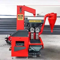 Nettoyeur et Dépierreur de Riz Combiné 11HP Diesel, Moulin à Riz Portable 11HP, Machine à Polir et Dépierrer le Riz pour Usage Agricole