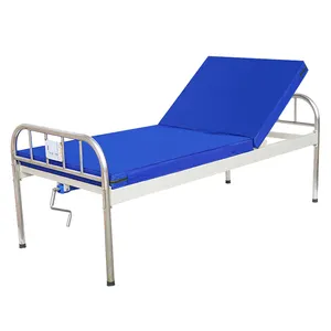 Hospital Furniture Single Function Adjustable Medical Examination Bed Manual Stainless Steel Hospital Bed Prices