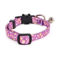 Personnalisable 2025 échantillon gratuit collier de chat avec plaque de nom laser personnalisée boucle de rupture mignonne et étiquette d'accessoires pour petit chien