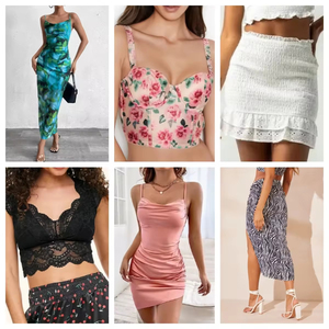 Vêtements en gros pour femmes : Tops décontractés, maillots de bain, robes, shorts – Assortiment varié à prix réduits, livraison aléatoire - Product Image 2