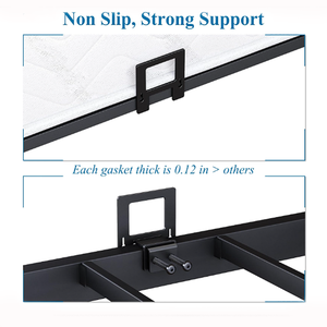 Base de Cama Ajustable Antideslizante de Acero al Carbono Reforzado con Dispositivo Limitador Deslizante, Diseño Moderno - Product Image 6